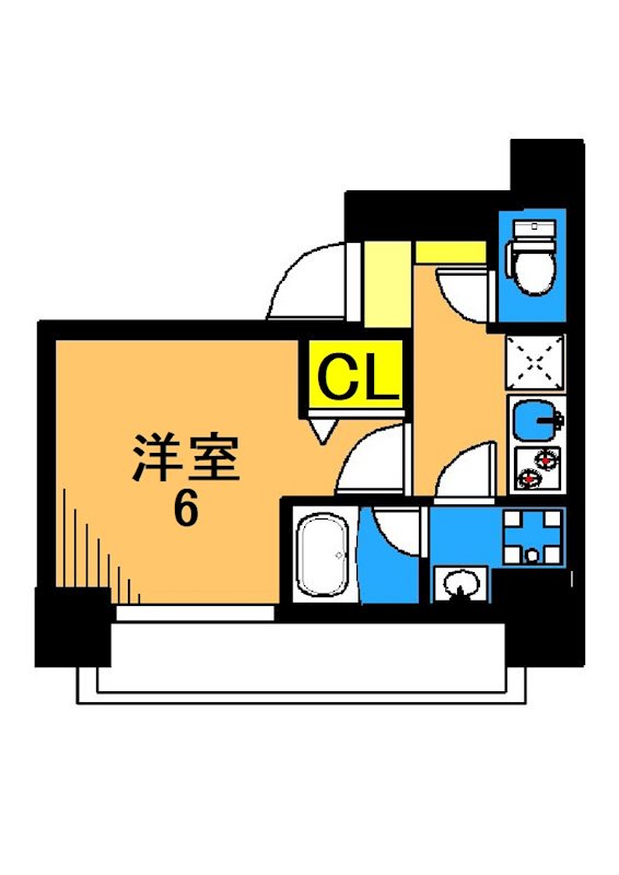 BluRock東品川 208号室 間取り