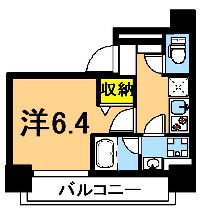 BluRock東品川 208号室 間取り