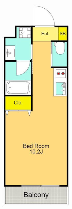 グランデール大森  204号室 間取り