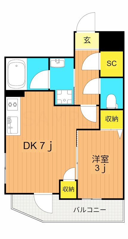 アリュール武蔵小山 101号室 間取り
