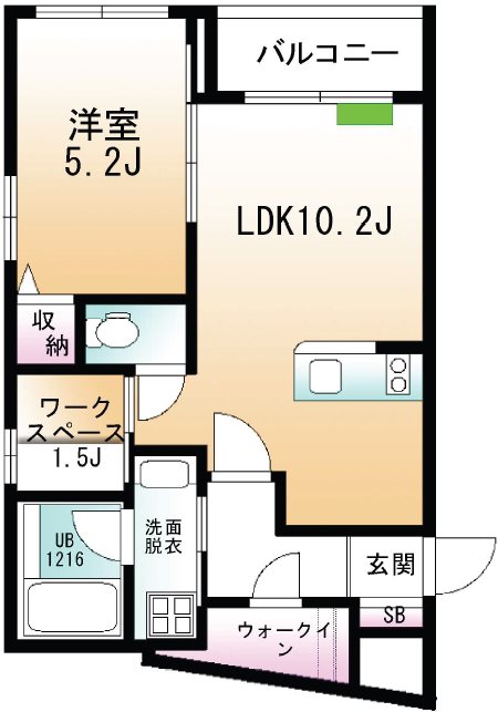 アリュール武蔵小山 105号室 間取り