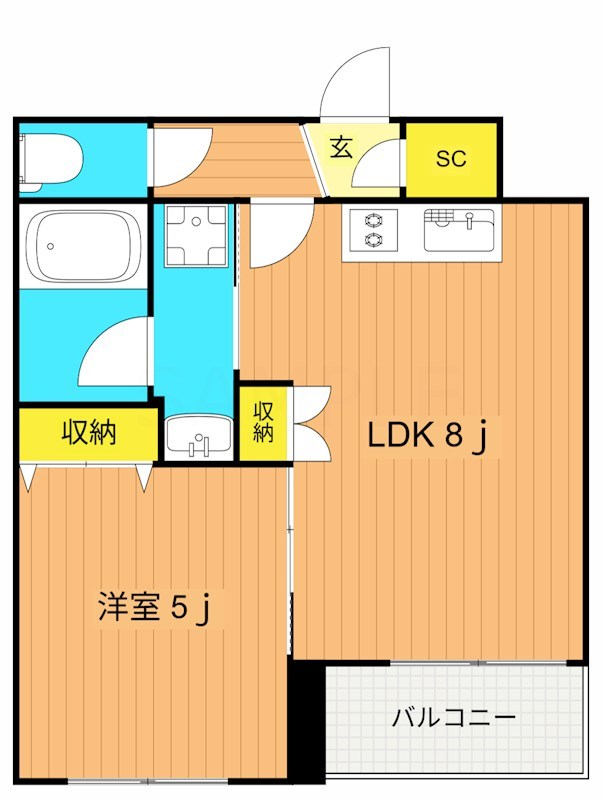 アリュール武蔵小山 302号室 間取り