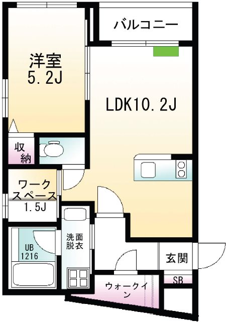 アリュール武蔵小山 405号室 間取り