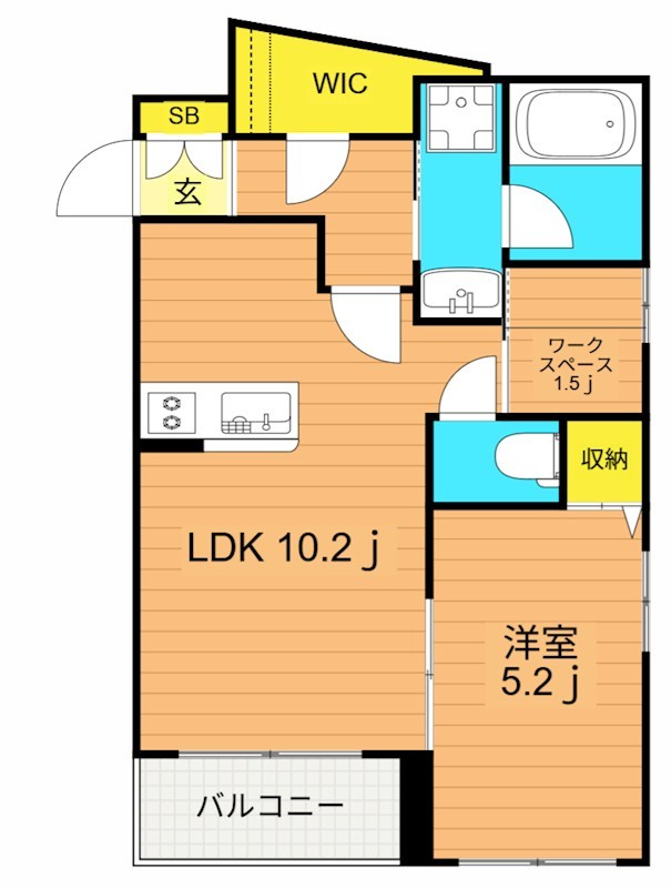 アリュール武蔵小山  405号室 間取り