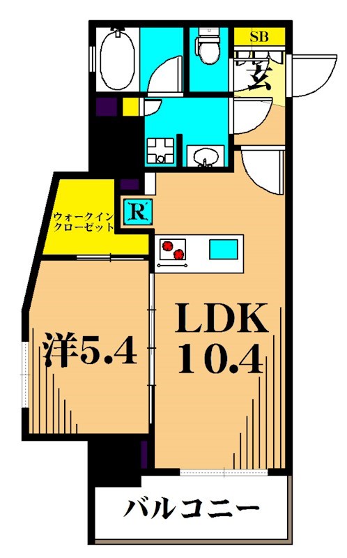 パークキューブ大井町レジデンス 706号室 間取り