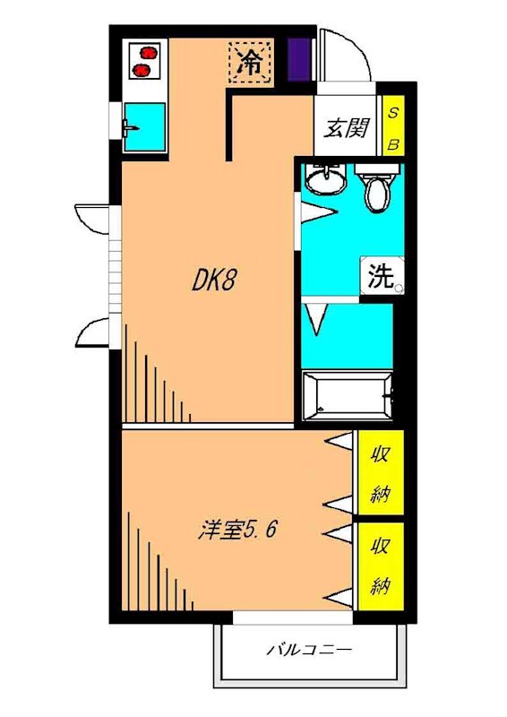 パーク西小山 202号室 間取り