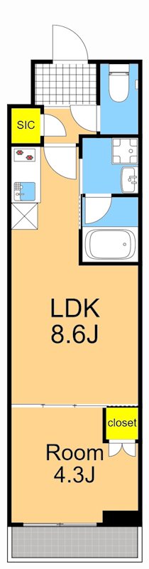 （仮称）品川大井町レジデンス 202号室 間取り