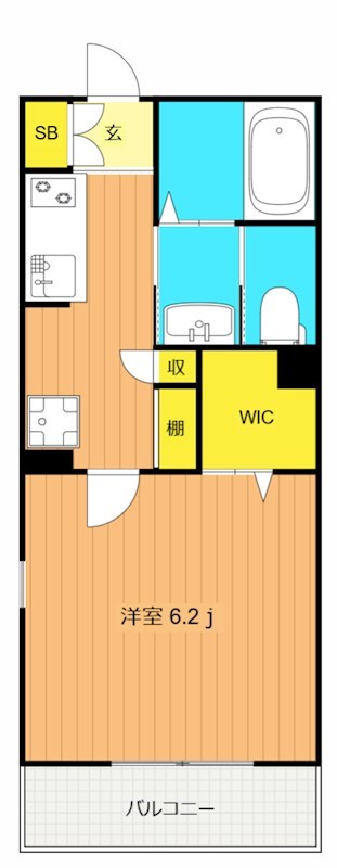 ALLURE渋谷本町  205号室 間取り