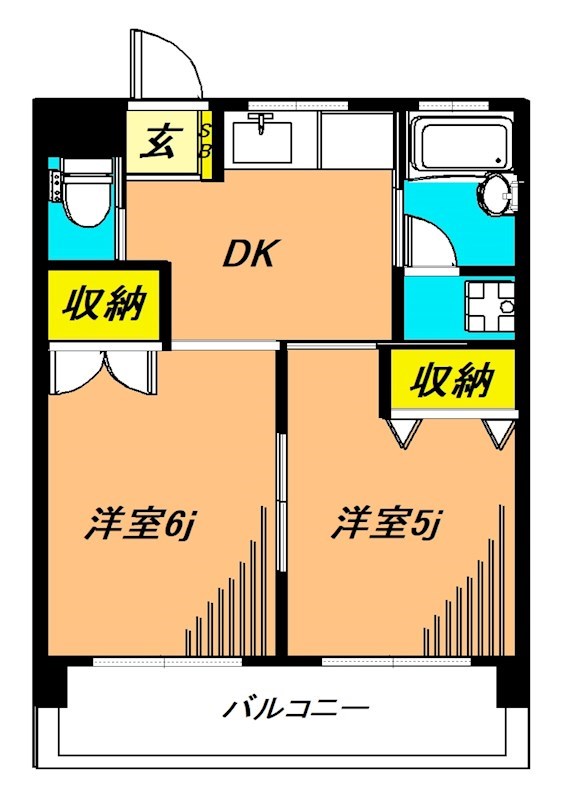 湯本ビル 405号室 間取り