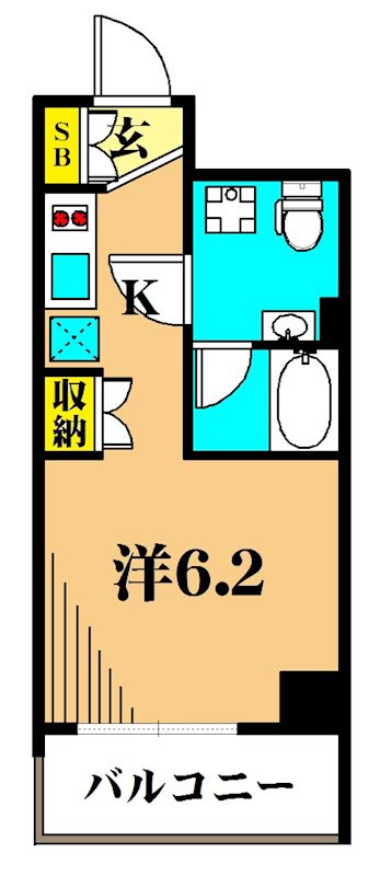 プレミアムキューブ大井町#mo 408号室 間取り