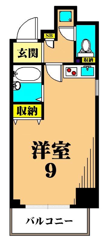 レジディア大井町 203号室 間取り