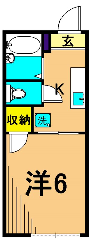 ドリームハウス 102号室 間取り