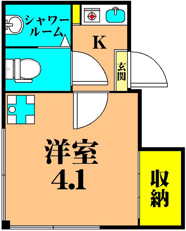 中延マンション 303号室 間取り