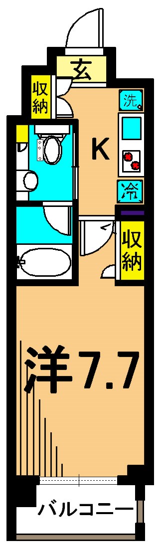 パークキューブ大井町 間取り図