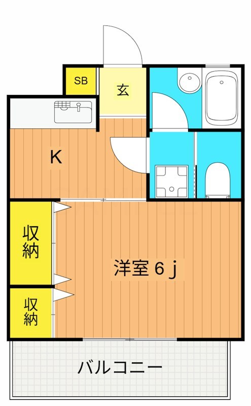 アーバンロジェ 302号室 間取り