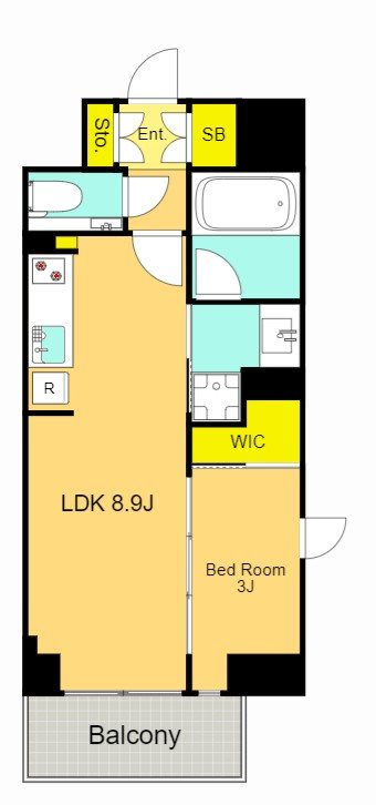 シーズンフラッツ大森ブライト 602号室 間取り