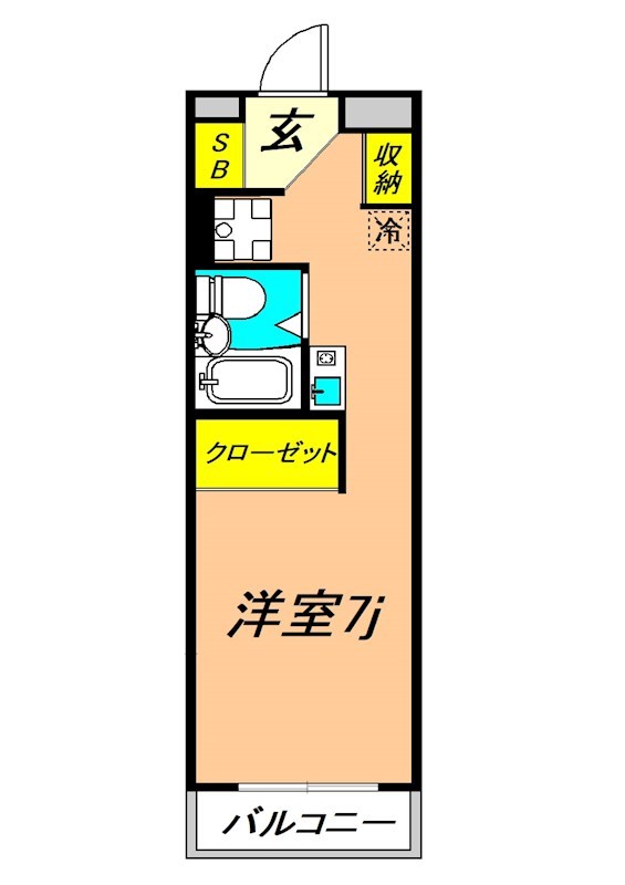 プランドール西品川 205号室 間取り