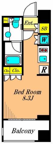 コンフォリア大森DEUX 703号室 間取り