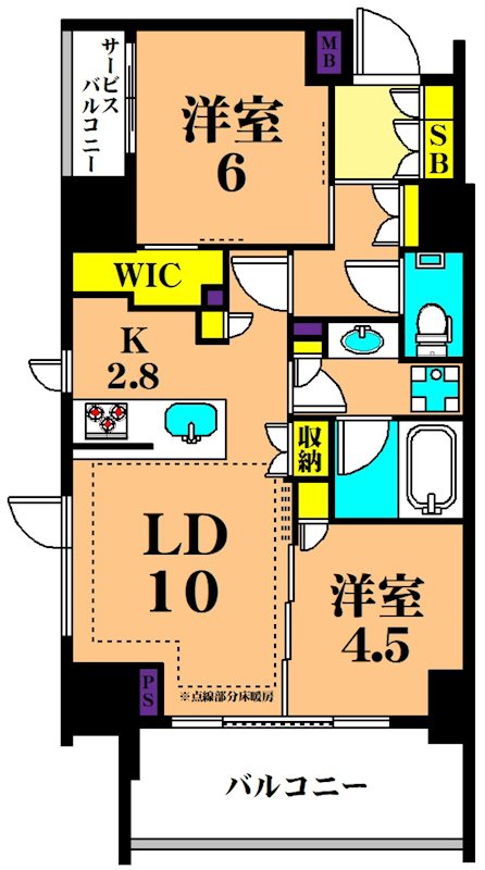 ディームス大井町 303号室 間取り