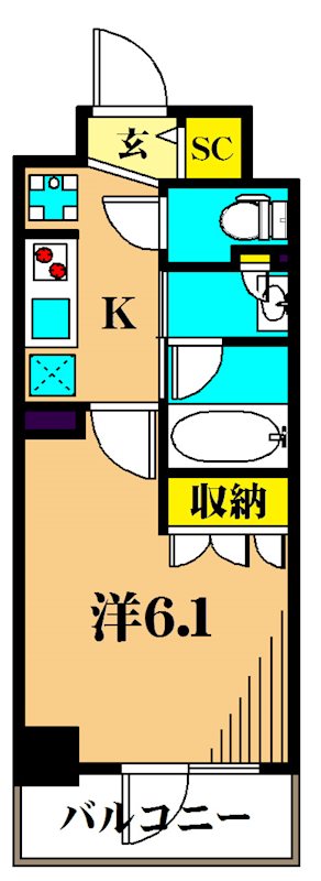 プレール・ドゥーク品川南大井 間取り図