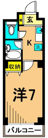 ロアール品川 304号室 間取り