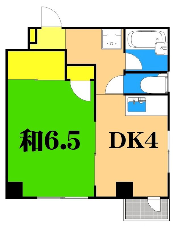 金子ハイツ 202号室 間取り