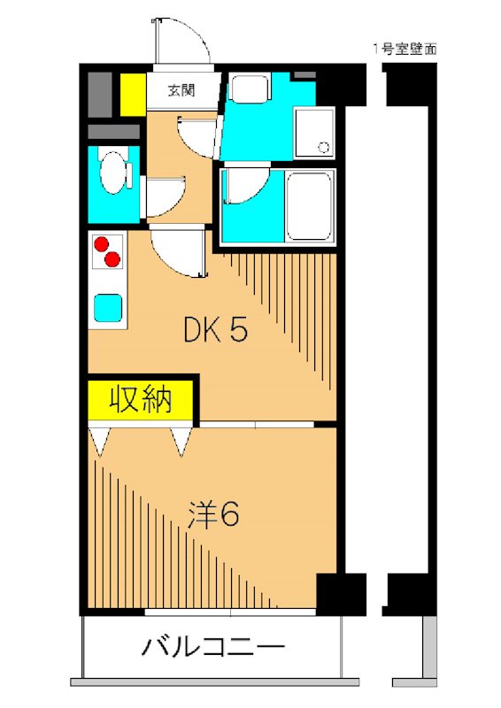 アミーゴ仲六郷 104号室 間取り