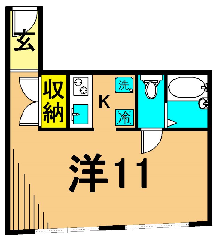 DUO COURT 大井 202号室 間取り