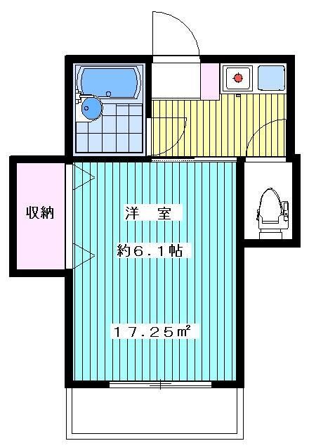 ブルージュ  203号室 間取り