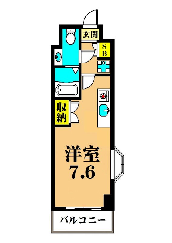 カーサ大井町 402号室 間取り