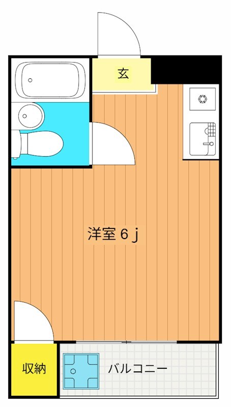 アローニアノムラ 202号室 間取り