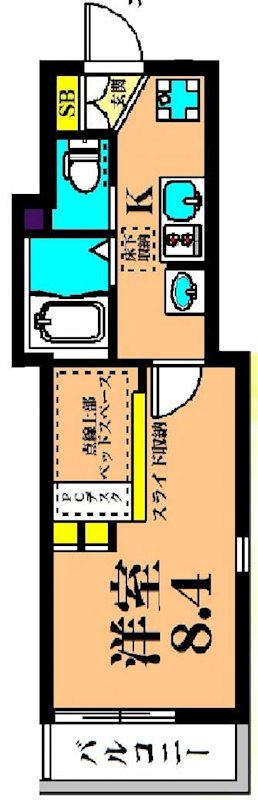 アリュール日吉 101号室 間取り