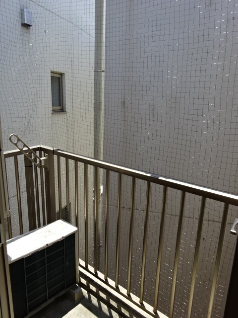 マンション里  ベランダ