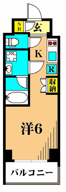 プレミアムキューブ大井町#mo 703号室 間取り