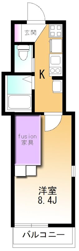 ALLURE日吉 101号室 間取り