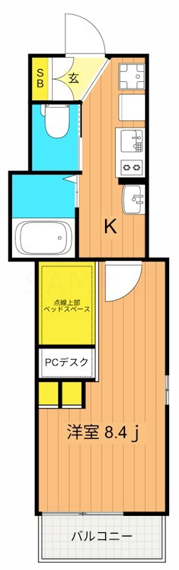 ALLURE日吉 101号室 間取り