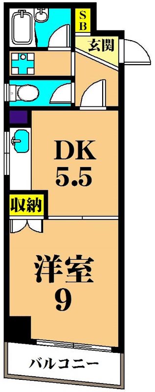 ストーク中村 301号室 間取り