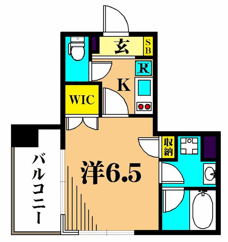 レジディア南品川 501号室 間取り