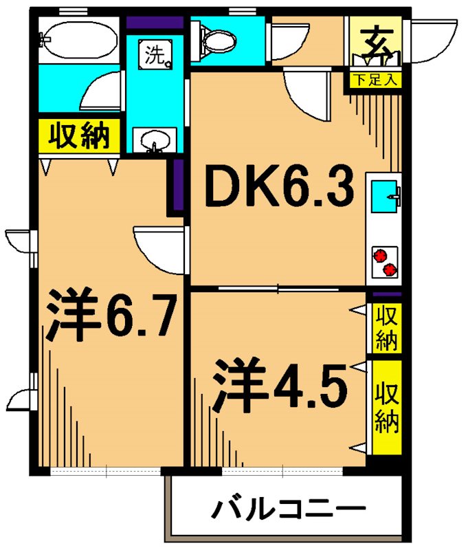 WELL House　東大井  間取り図