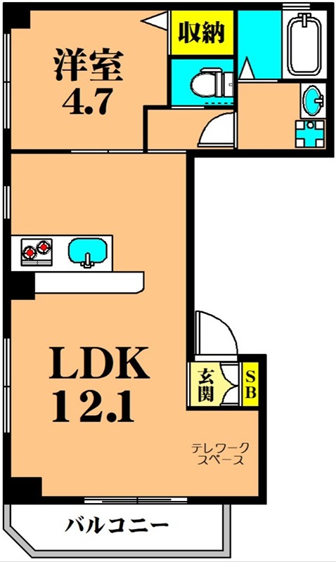 サンテラス令和KNレジデンス 101号室 間取り