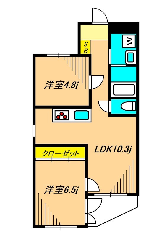 ハイツ自然園 間取り図