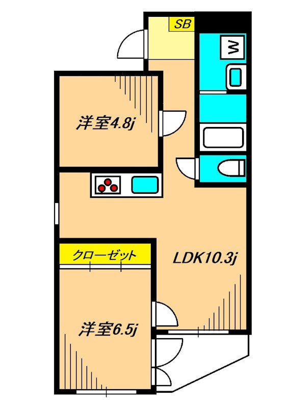 ハイツ自然園 間取り図