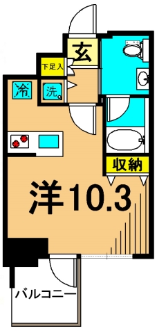 プライマル大井仙台坂 603号室 間取り