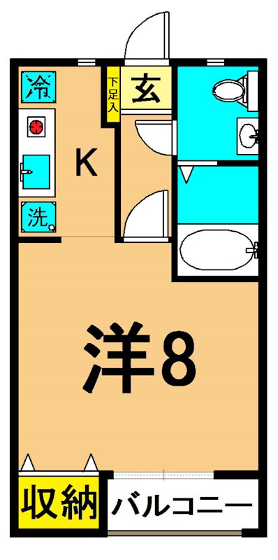 メゾン・ドオオユ 105号室 間取り