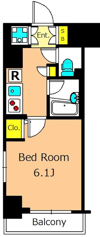 グラントゥルース大森 401号室 間取り