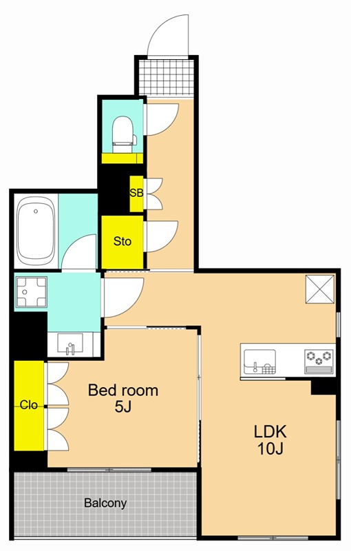 シエルクレール大森山王 406号室 間取り