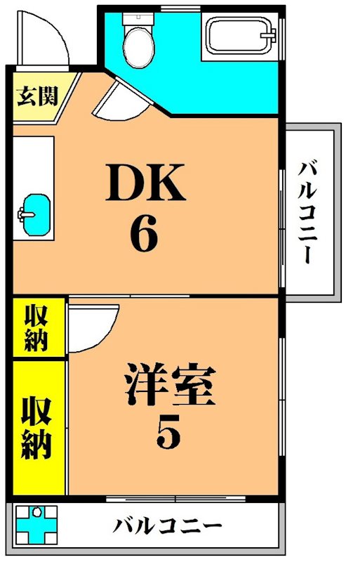 星野ビル 303号室 間取り