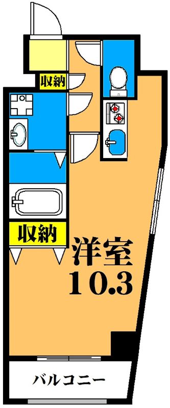 アゼリア品川 205号室 間取り