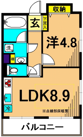 ヒルレジデンス大崎 101号室 間取り