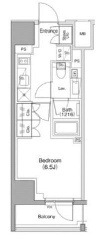 ザ・パークハビオ南大井 205号室 間取り